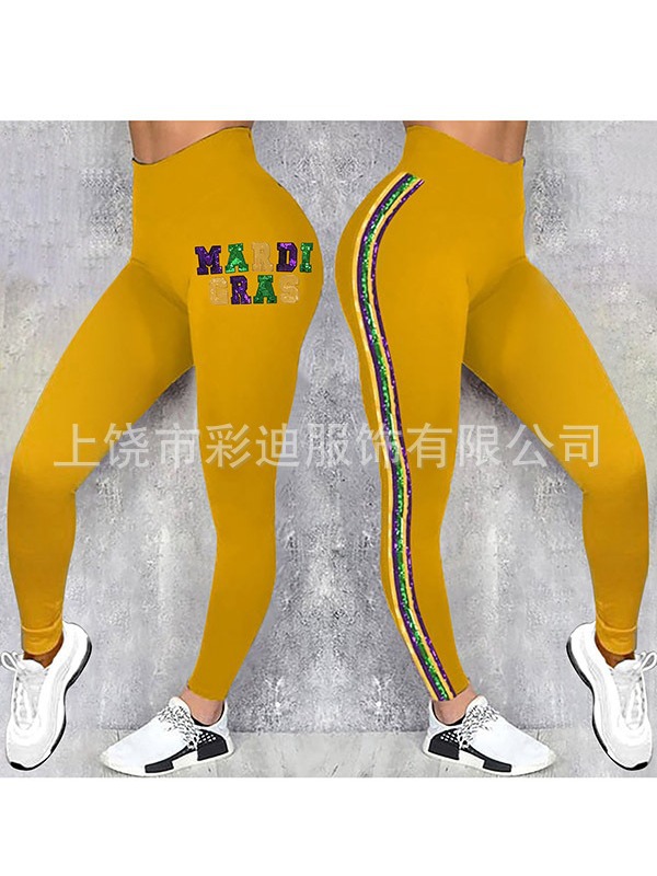 Leggings de mujer con estampado digital de cintura alta para yoga, novedad de primavera 2026 para sitios independientes de Amazon transfronterizos