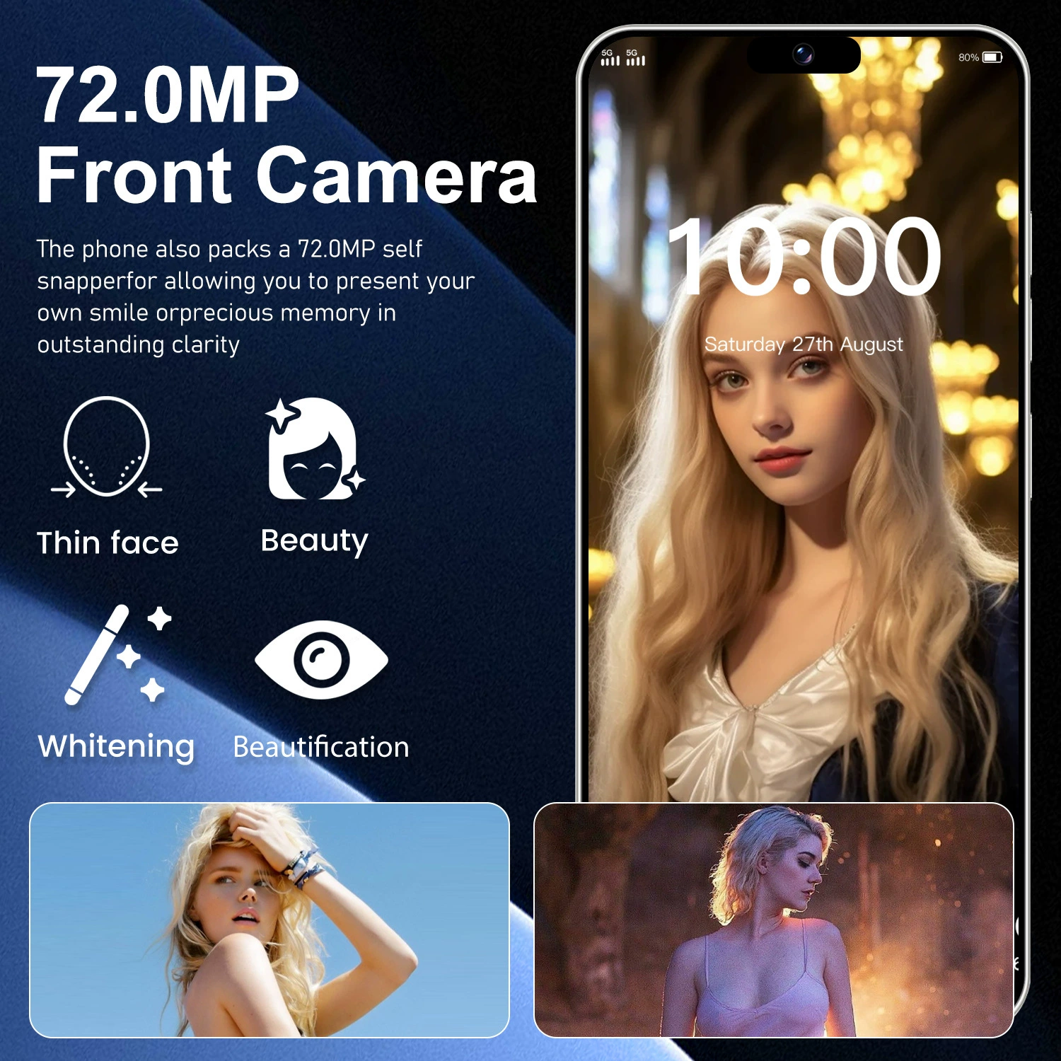 () мобильный телефон, Intel Core i15, 15 Pro Max, 6.8 дюйма, широкий экран, 16 ГБ, Android