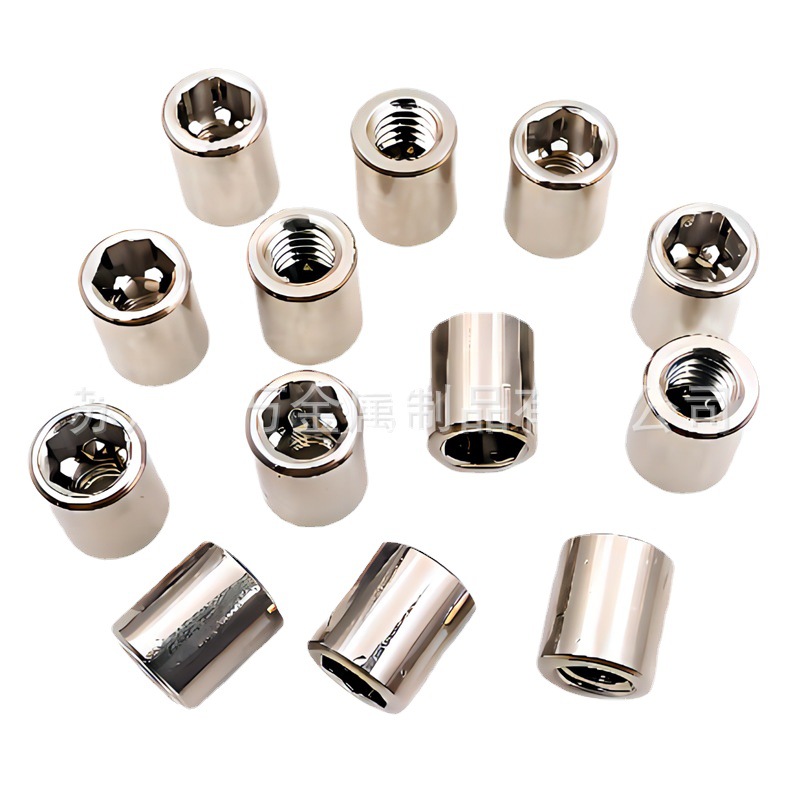 内六角圆螺母10.9级拉杆螺母英制调节定位螺母M4M5M6M8M10