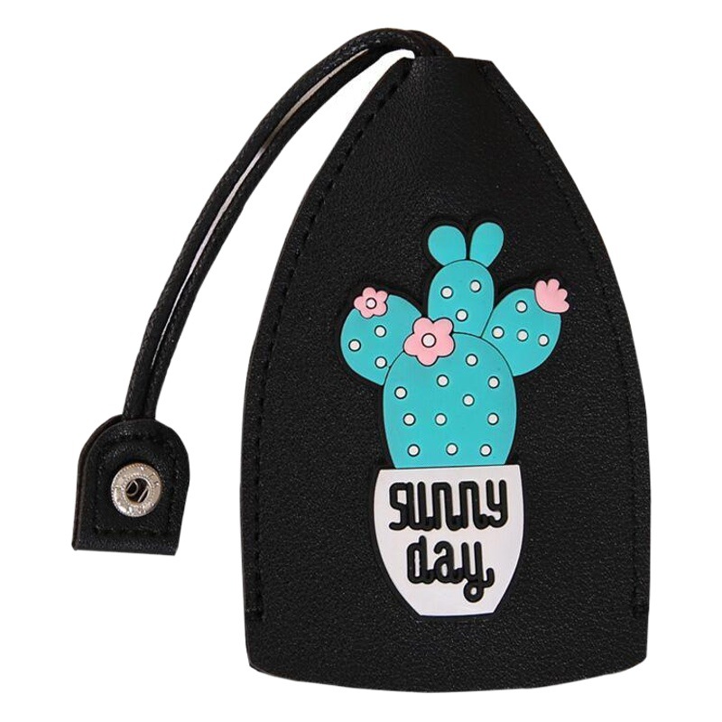 Estilo coreano ins chica corazón caricatura pull-out clave caso creativo PU cuero coche clave cubierta protectora universal