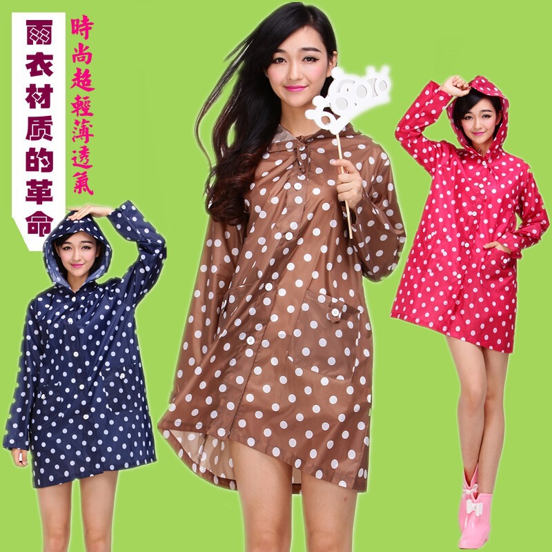 Wholesale Upgrade Mid-Length One-Piece Korean Fashion Cute Outdoor Stylish Ladies Adult Windbreaker Raincoat