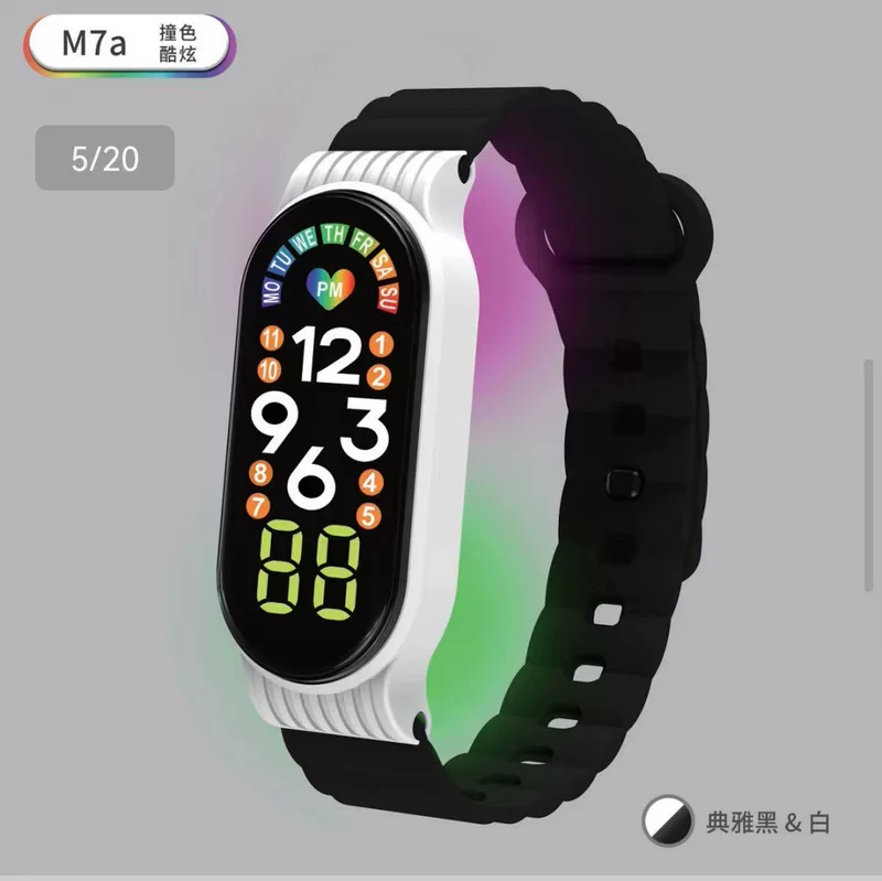 Вместительные универсальные цифровые часы для мужчин и женщин, модный электронный браслет для любимого