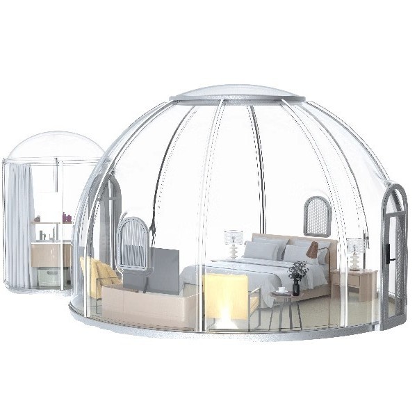 Fabricantes de casas privadas PC Star Vacancy Mobile Scenic Spot Camping Spherical Tent Villa al aire libre Residency Bubble House