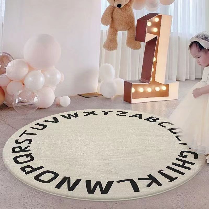Thick Round Computer Chair Mat Living Room Bedroom Swivel Chair Mat, Study Room Home Office Chair Gaming Chair Foot Mat