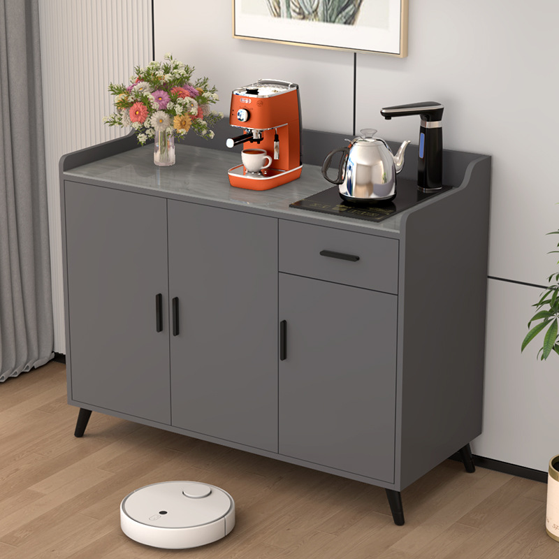 餐边柜现代简约客厅岩板家用储物柜厨房靠墙茶吧机柜子一体茶mω