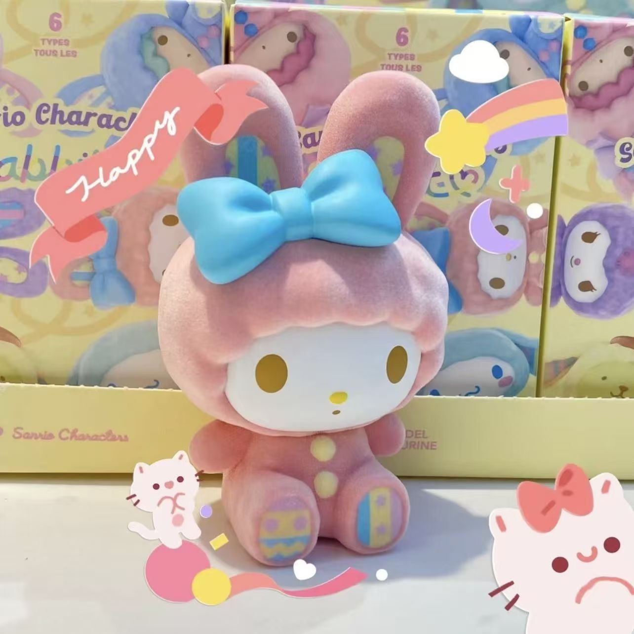 Sanli serie de cajas ciegas Jade Gui Perro Kulomi Melody adornos de escritorio hechos a mano muñecas regalos para chicas