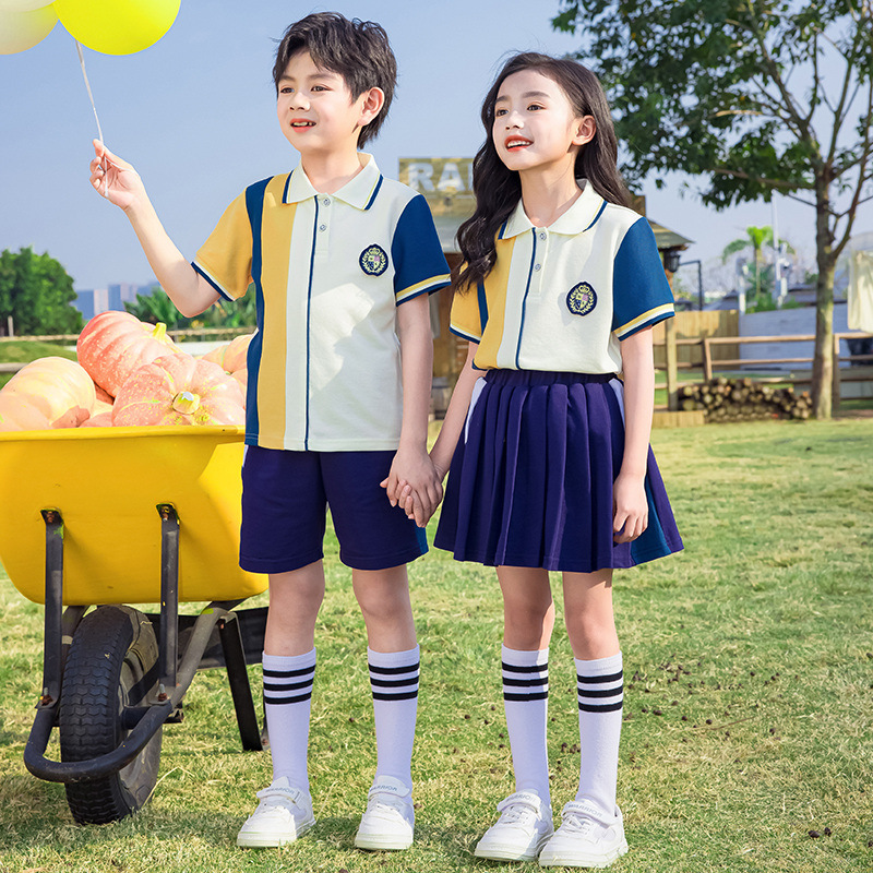 Graduation photo class uniform school uniform set primary school sports meet British-style college children kindergarten dress performance costume