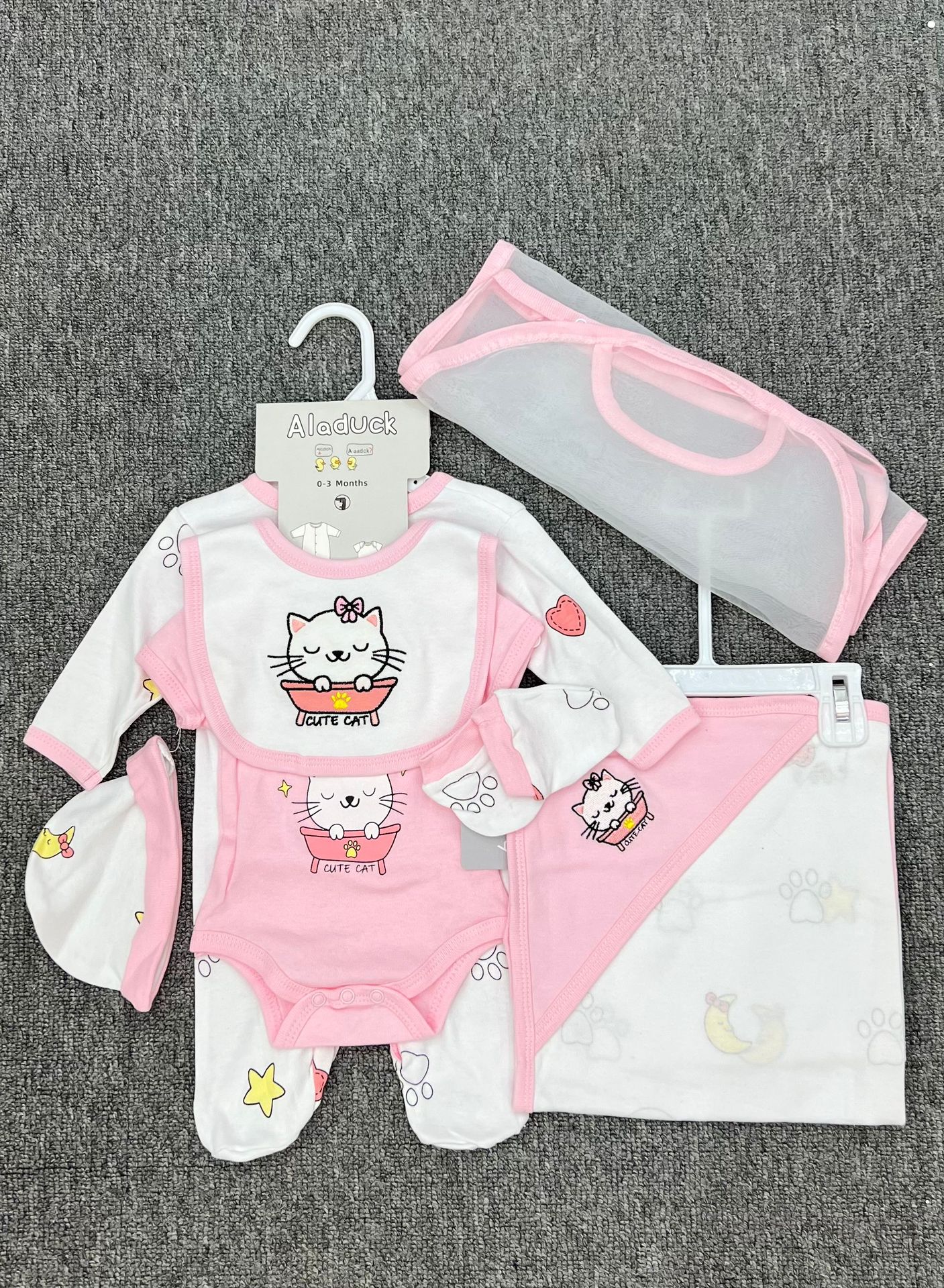 Ropa de bebé recién nacido, ropa de escalada, ropa de luna llena, ropa de bebé, ropa de bebé, caja de regalo, 6 piezas.
