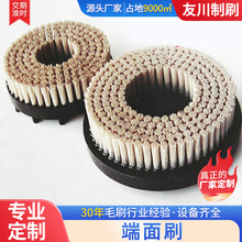 端面刷 厂家供应圆盘尼龙丝端面工业刷 工件抛光植毛工具刷