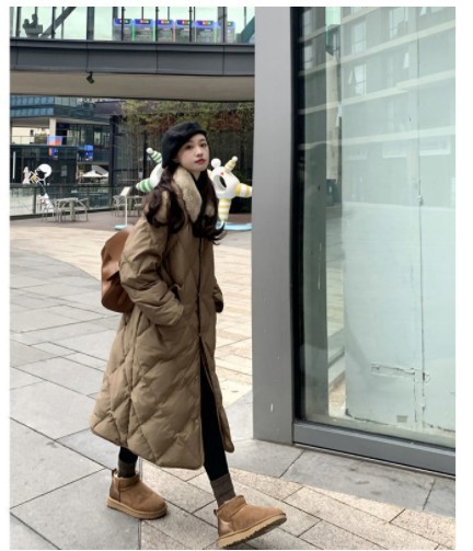 2022 Autumn/winter Mid-length Cotton Coat Women's New Design Niche Cotton Coat Cotton Jacket Coat Small Popular Style