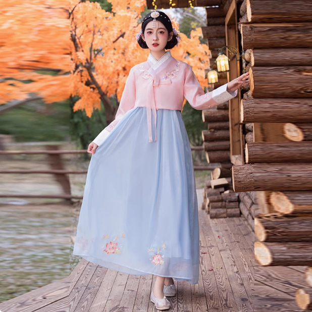 Ethnic Korean Clothing Princess Yanji Traditional Costume South Korea Court Lady Yanbian Photography Tour Dancing Costume Ethnic Korean Clothing Princess Yanji Traditional Costume South Korea Court Lady Yanbian Photography Tour Dancing Costume