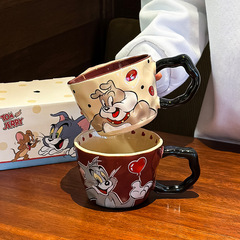 猫とネズミの陶磁器のマグカップの女性の誕生日プレゼントのコップのお土産のカップルのコップの事務室の家庭用寮