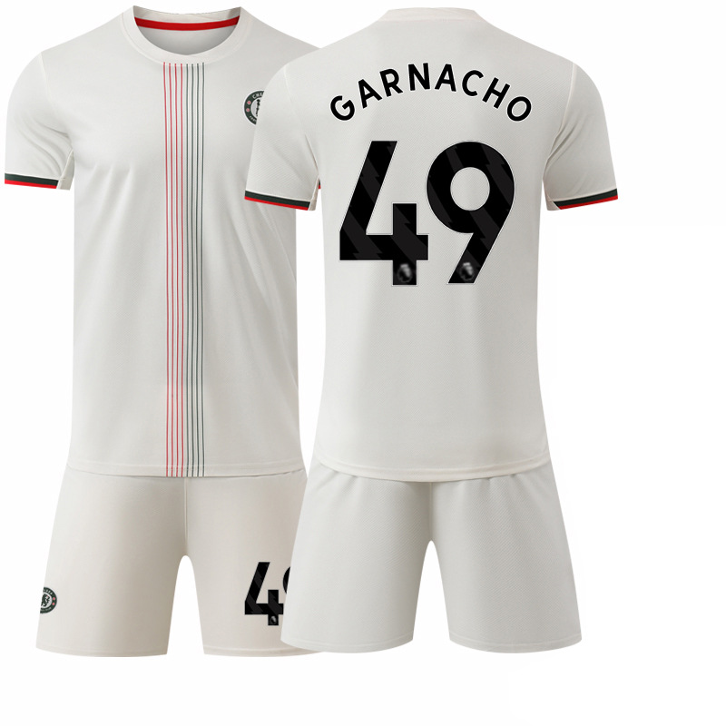 Camiseta de Fútbol de Chelsea 2526, Visitante, 17 Gana Chau, Club Chelsea, Número 10 Palmer, Camiseta de Fútbol Gana Chau