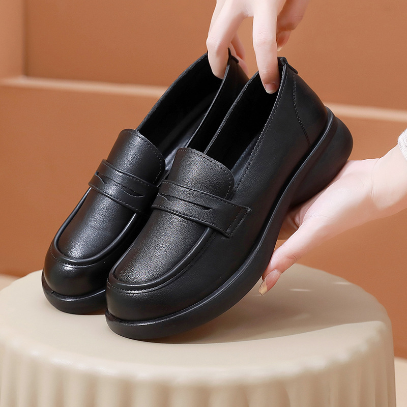블랙 와이드 버전 (표준 사이즈, 굽 높이 3CM)