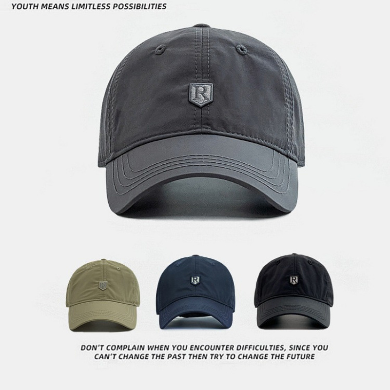 Spring and Summer Outdoor Quick-Dry Hat, Large Head Circumference Baseball Cap, Fishing Sports Mountaineering Cap, Men's Fashionable Korean Style Versatile Cap Spring and Summer Outdoor Quick-Dry Hat, Large Head Circumference Baseball Cap, Fishing Sports Mountaineering Cap, Men's Fashionable Korean Style Versatile Cap