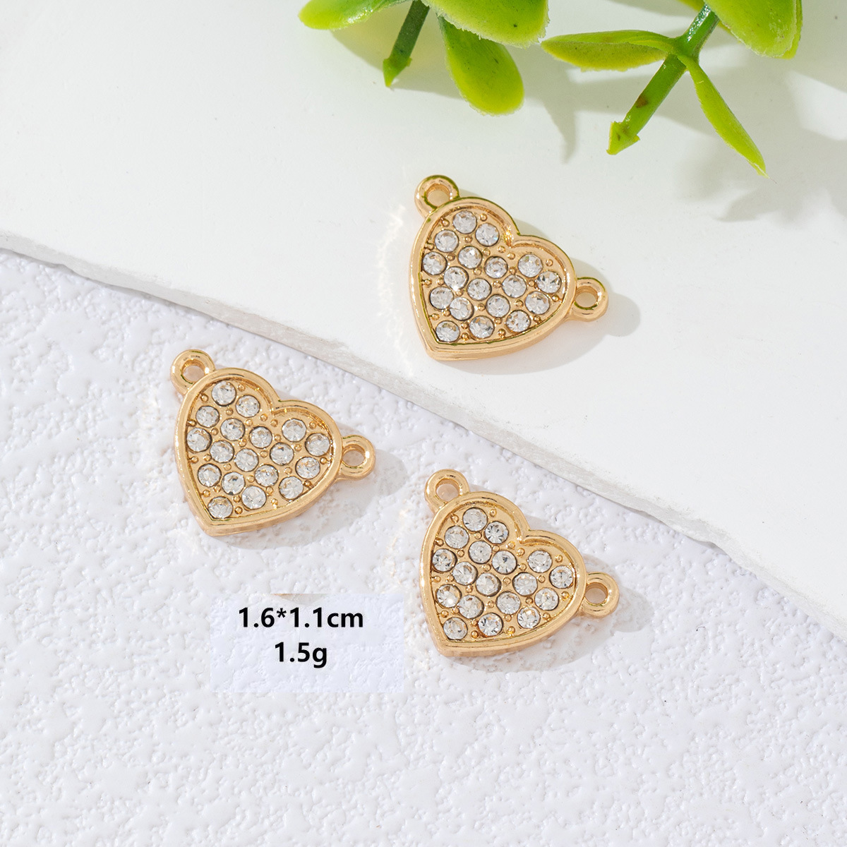 Doble colgante diamante hueco aleación amor colgante bead diy accesorios pulseras collares pendientes accesorios image 12