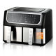 U.S. and European regulations double bile double pot air fryer double warehouse 9L large capacity multi-function double pot double basket intelligent touch screen