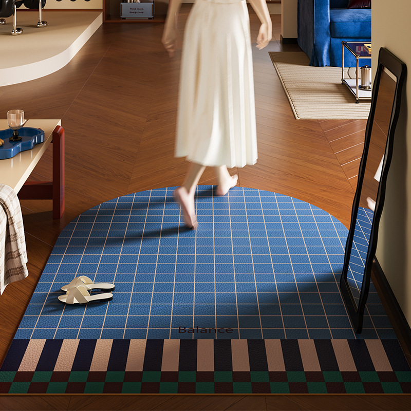 Mofangge Medieval Bauhaus Entrance Floor Mat Entrance Door Non-Slip Door Mat Household Carpet Leather No-Wash Wipeable