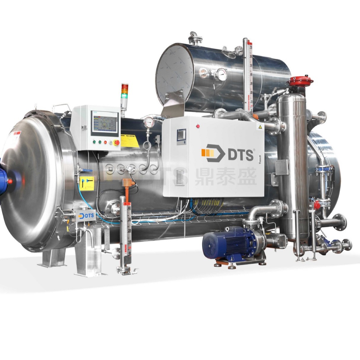 智能不锈钢杀菌设备 PLC 精准控温满足玻璃瓶马口铁罐灭菌