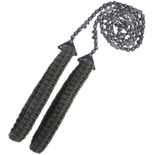 Cross-border Source Outdoor Camping Logging Saw Survival Saw Umbrella Rope Handle High Efficiency Pocket Portable Hand Chain Saw