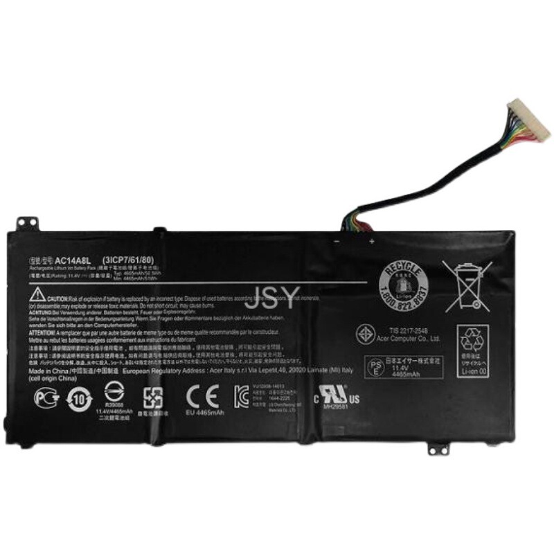 Suitable for Aspire Vn7-571-591G 592g 791 Ac14A8L New Notebook Battery Suitable for Aspire Vn7-571-591G 592g 791 Ac14A8L New Notebook Battery