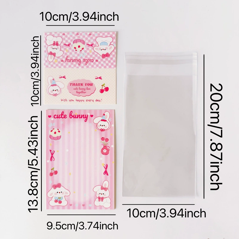 Cute Card Holder Pack, Cartoon Photo Card Sleeves, Assorted Designs, 50pcs Options