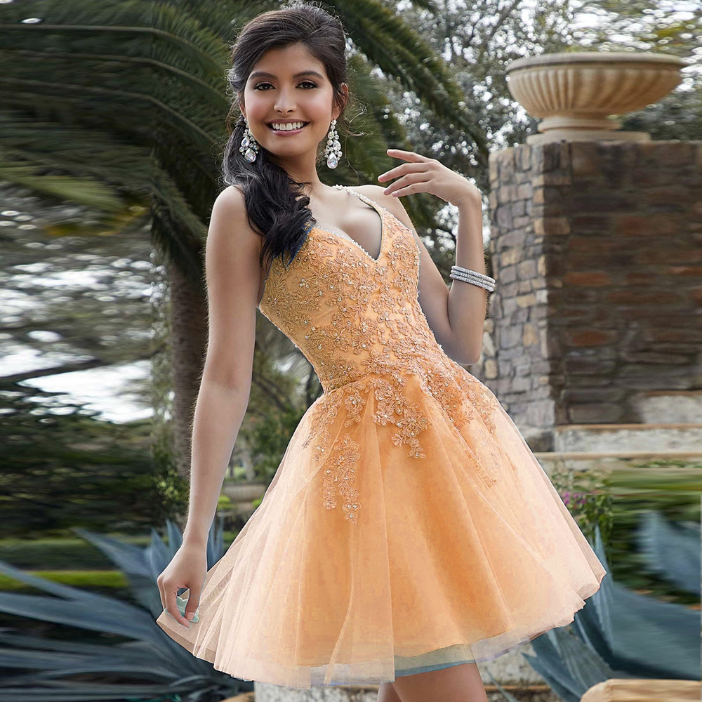 2025 caída de otoño vestido de noche de encaje corto Aliexpress Amazon vestido de fiesta de cumpleaños pequeño