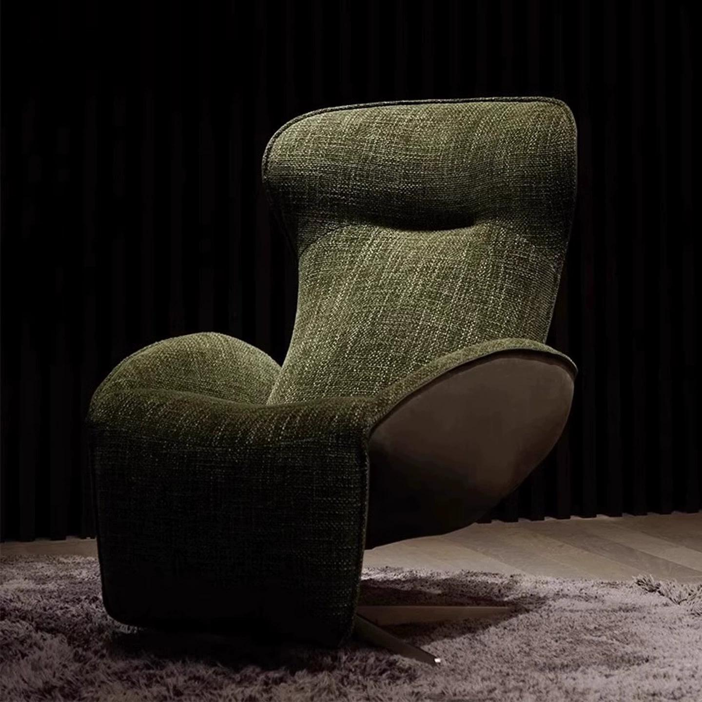 Silla de gravedad cero diseñador de lujo ligero italiano nuevo balcón sala de estar de alta definición sillón de almuerzo sofá individual