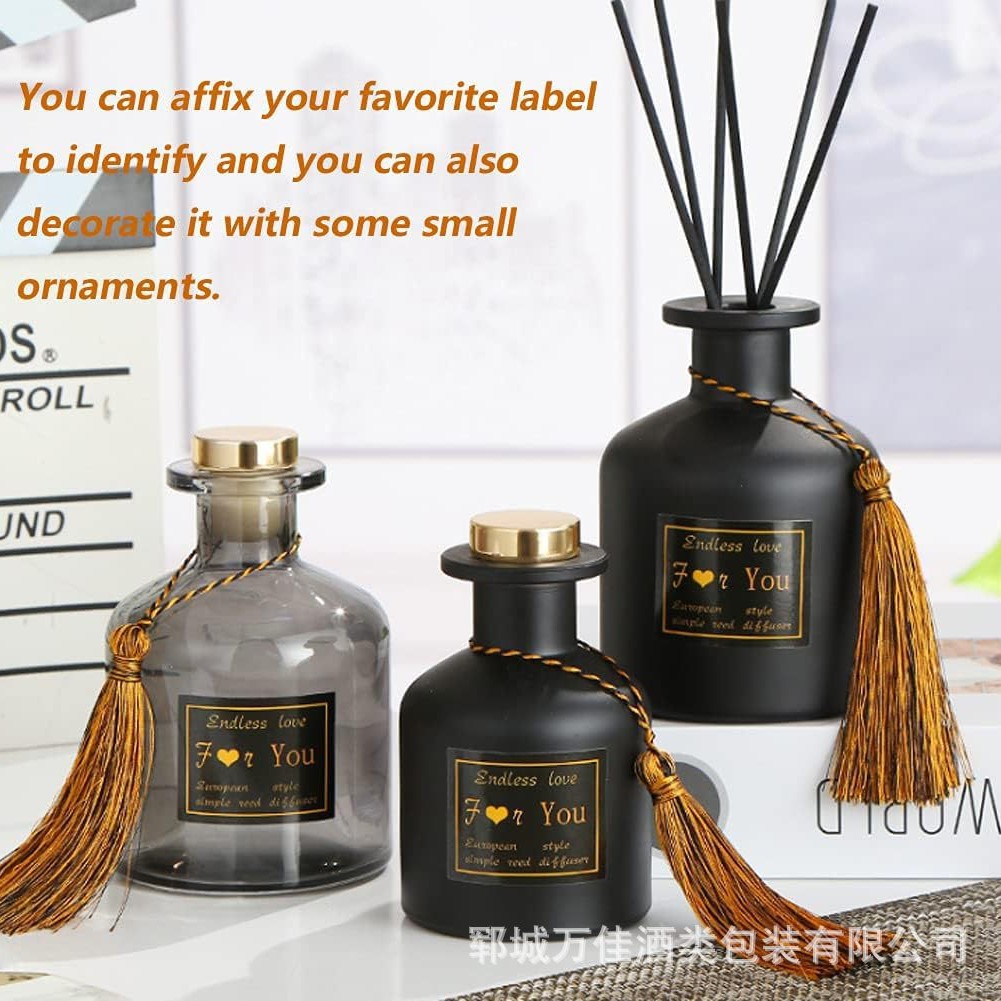 Empty Glass Diffuser Bottle Aromatherapy Jar Container Perfume Glass Bottle Essential Oil Replacement Diffuser Essential Oil Bottle