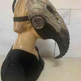 独立站热卖瘟疫医生鸟嘴面具mask蒸汽朋克万圣节周边道具乳胶头套