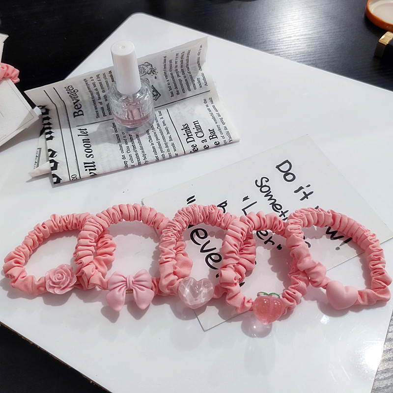 Pink Peach Sausage Rings