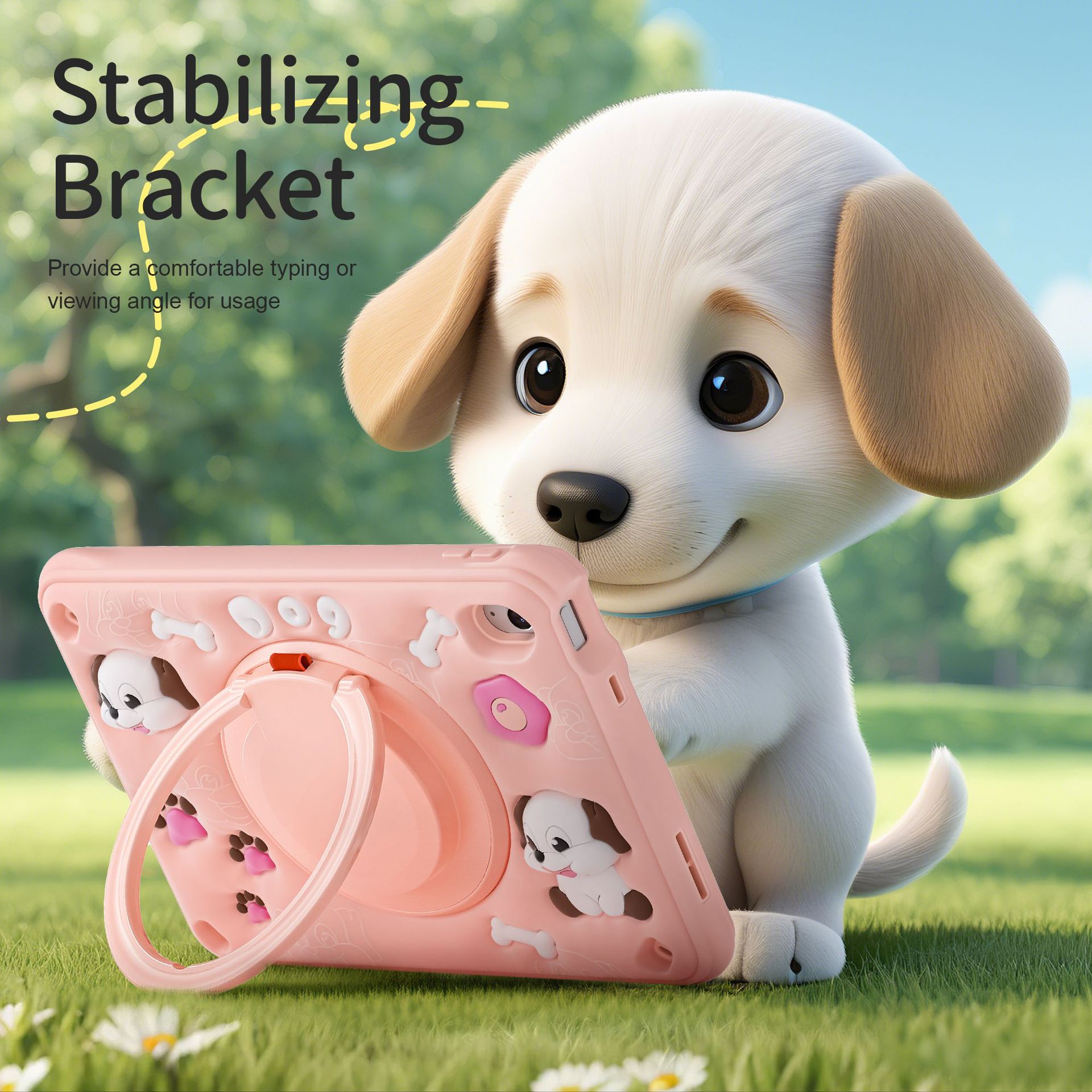 Suitable for iPad A16 11Th (2025)/Ipad 10.9 10Th Bubble Bear iPad Carrying Case