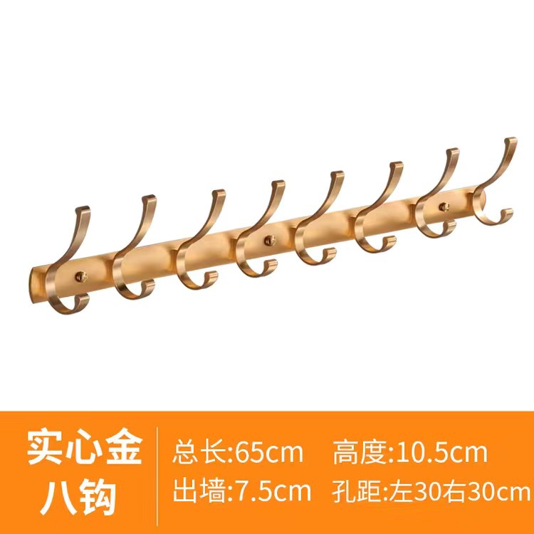 Oro sólido 8 ganchos