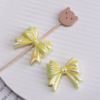 UV -plated solid color ribbon tie ~ candy -colored acrylic straight bow DIY mobile phone chain beading accessories