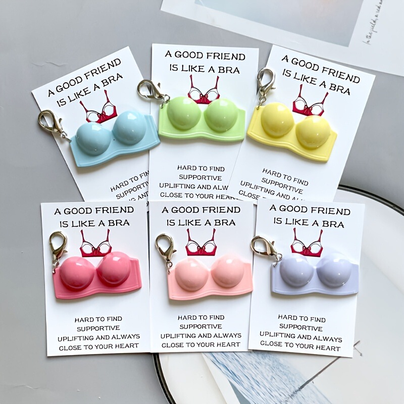 Creative, Novel and Interesting Bra Keychain Pendant Creative, Novel and Interesting Bra Keychain Pendant