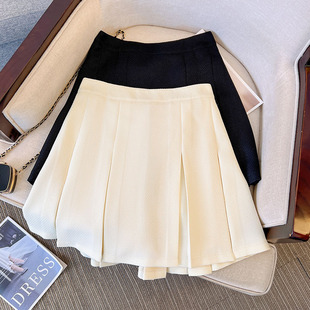 60.00 kg-175.00 kg chubby girl plus size Women's Slimming Pleated Skirt Simple Skirt Women's A- Line Skirt Spring/Summer 2024