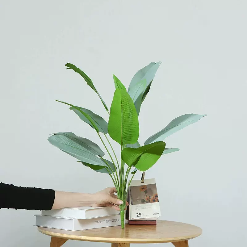 仿真植物绿植盆栽落地装饰撅类绿植仿真造景小树9叶旅人蕉天堂鸟