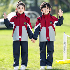 小学生校服夏季短袖幼儿园园服春秋款三件套一年级儿童运动会班服