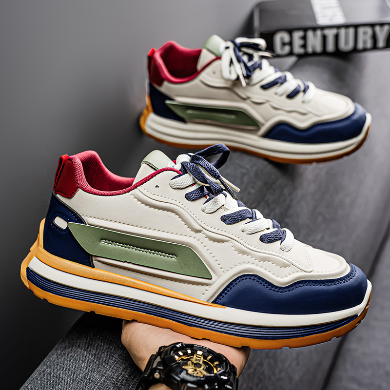 Men's Shoes Spring 2025 New Breathable Casual sneaker Non-slip Soft Bottom White Shoes Men's Trendy Torre Trendy Shoes Men's Shoes Spring 2025 New Breathable Casual sneaker Non-slip Soft Bottom White Shoes Men's Trendy Torre Trendy Shoes