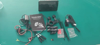 6.25inch Motorcycle Dash Cam 2K Motorcycle driving recorder - smart-screen-camera-64gb-memory-card