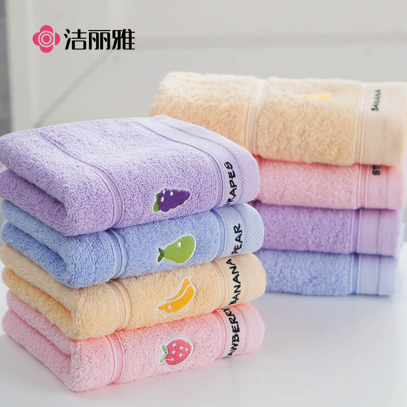 Jialiya Pure Cotton Towel, Class a Children's Square Towel for Face Washing, Household Use, Absorbent, Quick-Drying, Soft Handkerchief, Small Towel, in Stock