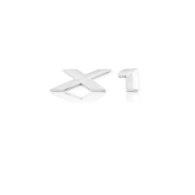 Four-Wheel Drive Displacement Logo Side – Car logo - x1-silver-new-style