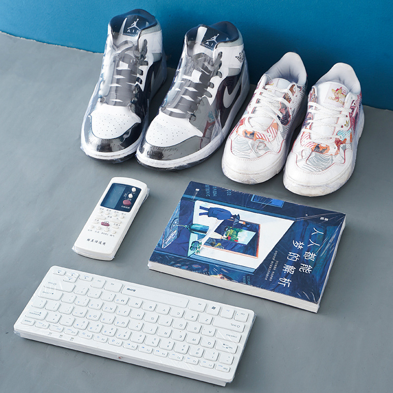 Household sneaker film, sneaker plastic sealing, anti-oxidation heat shrinkable film bag, shoe protective film, high-top sports shoes, children's shoe film