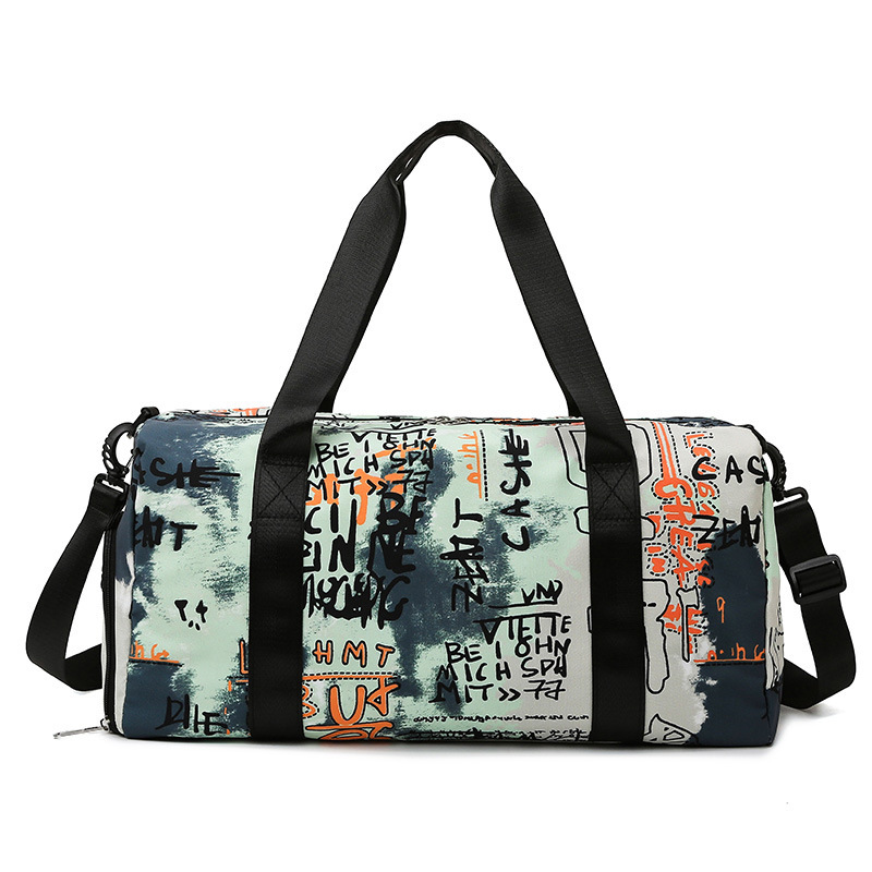Bolsa de entrenamiento deportivo de moda impresa portátil Yuantong hombro crossbody de gran capacidad bolsa de fitness bolsa de equipaje de viaje de negocios de corta distancia
