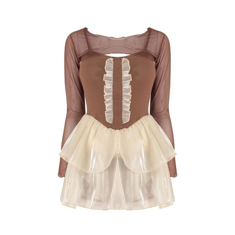 [Procesamiento de liquidación] trajes de baño de alta calidad para damas conservadoras y puras, trajes de baño de adelgazamiento de tipo vestido de pañuelo