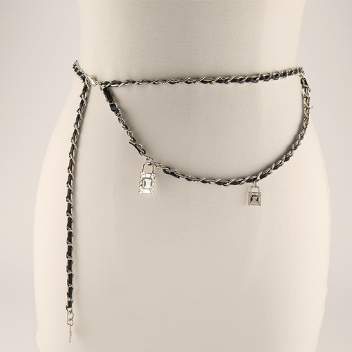 Metal skirt suit small fragrant waist chain fashion sense belt rope hot girl chain accessories  new trend