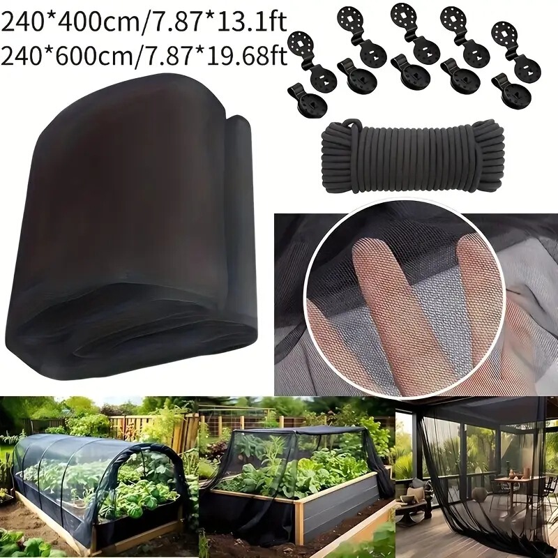 Amazonクロスボーダーホットスタイルガーデンカバーメッシュ防虫ネット手作りDIY蚊帳布田園織り通気性と軽量|undefined