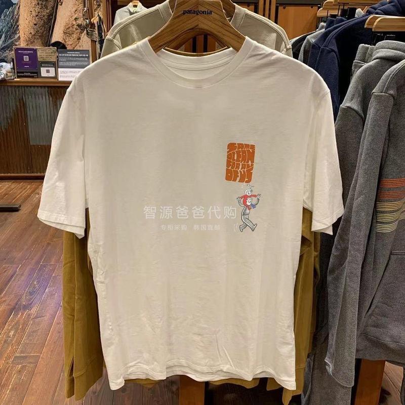 外国貿易夏の山峰プリントカジュアルゆるい丸首半袖tシャツ男女カップル服|undefined
