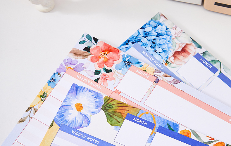 New Product Desk Calendar English Version Self-filling Planner Tearable Note Book Memo display picture 2