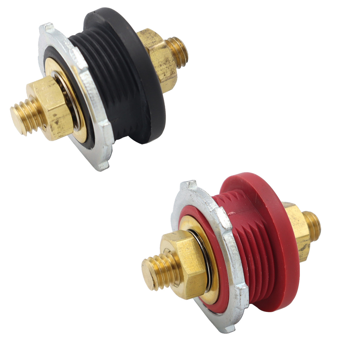 Terminal de carga de la batería par rojo y negro sin sombrero conector de terminal de la batería columna de carga de la batería a distancia